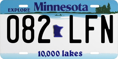 MN license plate 082LFN