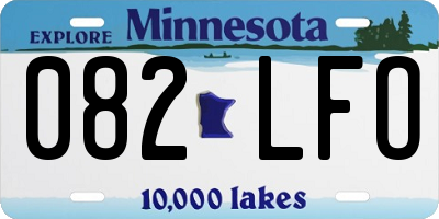 MN license plate 082LFO