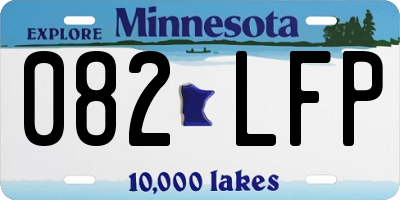 MN license plate 082LFP