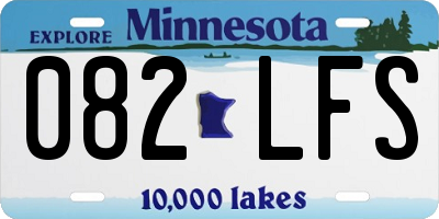 MN license plate 082LFS