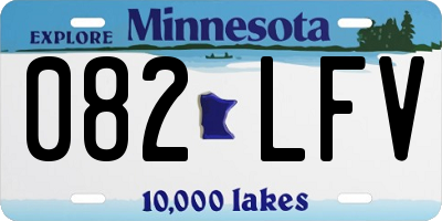MN license plate 082LFV