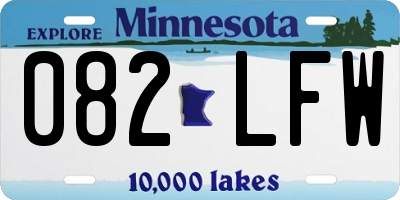 MN license plate 082LFW