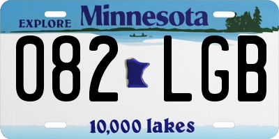MN license plate 082LGB