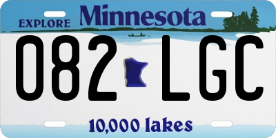 MN license plate 082LGC