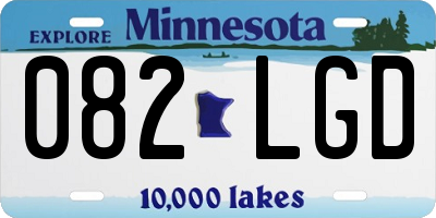 MN license plate 082LGD