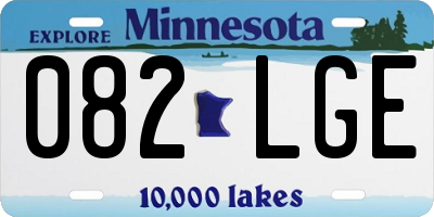 MN license plate 082LGE