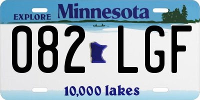 MN license plate 082LGF