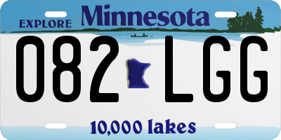 MN license plate 082LGG