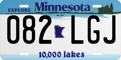 MN license plate 082LGJ