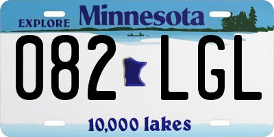 MN license plate 082LGL