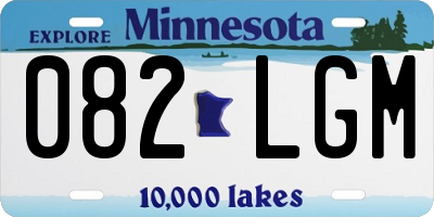 MN license plate 082LGM