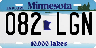 MN license plate 082LGN