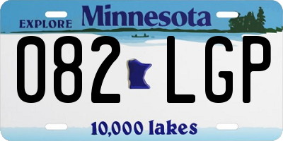 MN license plate 082LGP