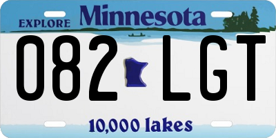 MN license plate 082LGT