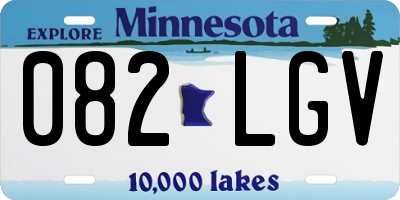 MN license plate 082LGV