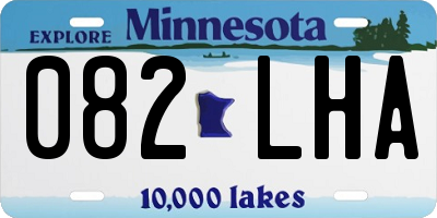MN license plate 082LHA