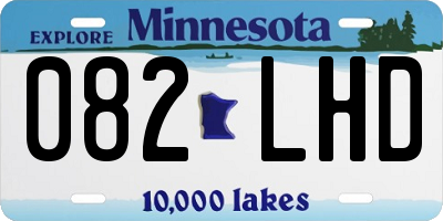 MN license plate 082LHD