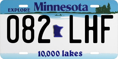 MN license plate 082LHF