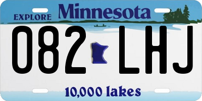 MN license plate 082LHJ