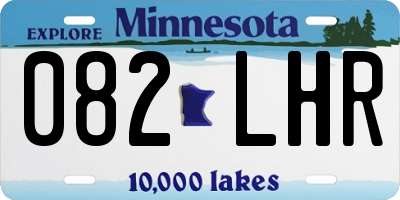 MN license plate 082LHR