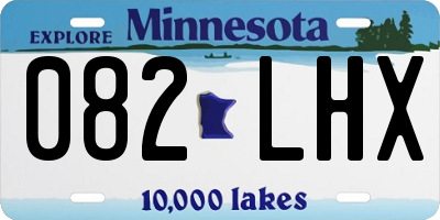 MN license plate 082LHX