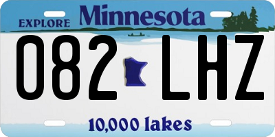 MN license plate 082LHZ