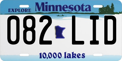 MN license plate 082LID