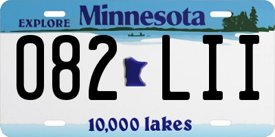 MN license plate 082LII