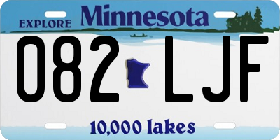 MN license plate 082LJF