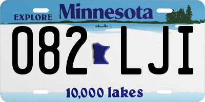 MN license plate 082LJI