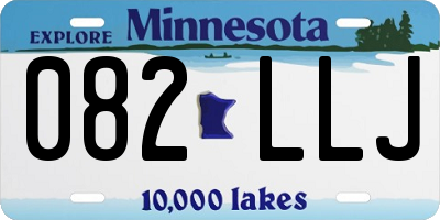 MN license plate 082LLJ