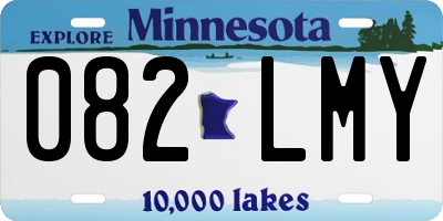 MN license plate 082LMY