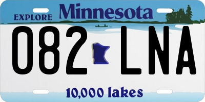 MN license plate 082LNA