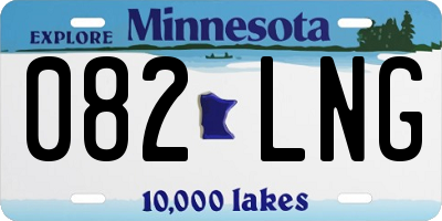 MN license plate 082LNG