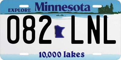 MN license plate 082LNL