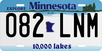 MN license plate 082LNM