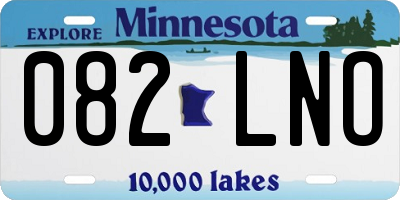 MN license plate 082LNO