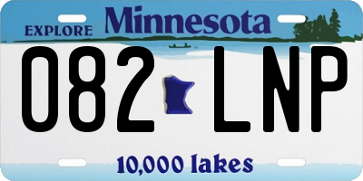 MN license plate 082LNP