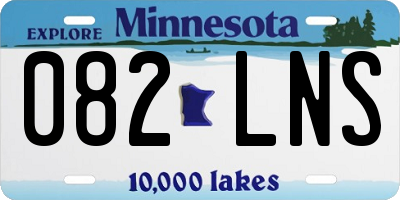 MN license plate 082LNS