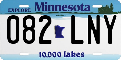 MN license plate 082LNY