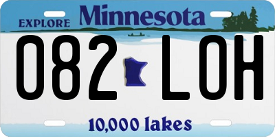 MN license plate 082LOH