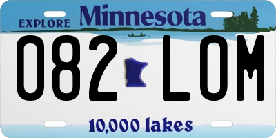 MN license plate 082LOM