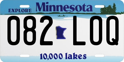 MN license plate 082LOQ