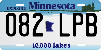 MN license plate 082LPB