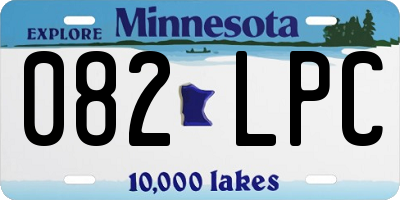 MN license plate 082LPC