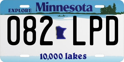 MN license plate 082LPD