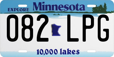 MN license plate 082LPG