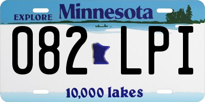 MN license plate 082LPI