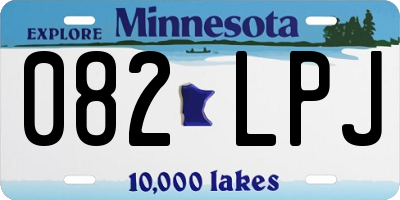 MN license plate 082LPJ