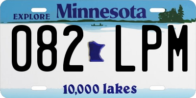 MN license plate 082LPM